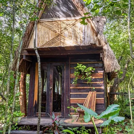 Madre Tierra Eco Habitat Guest House Puerto Morelos Exterior photo