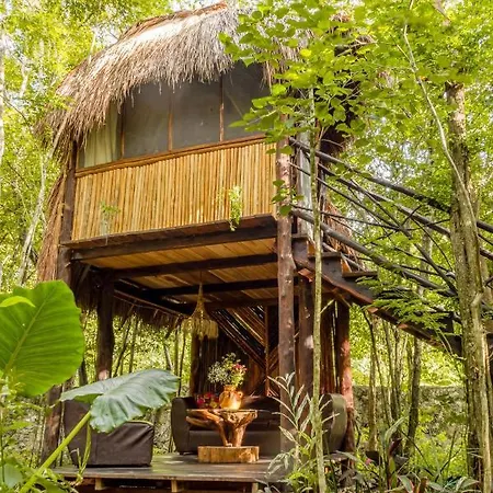Madre Tierra Eco Habitat Guest House Puerto Morelos Exterior photo