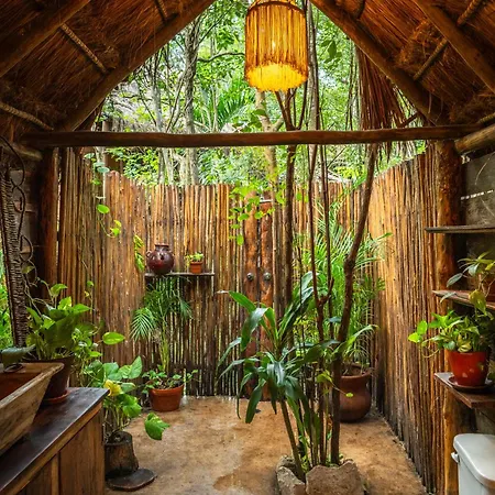 Madre Tierra Eco Habitat Guest House Puerto Morelos Exterior photo